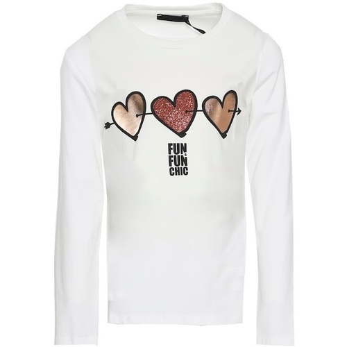 Abbigliamento Donna T-shirt & Polo Fun Fun FCJTS12966 Bianco