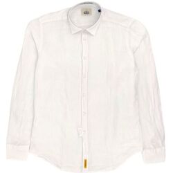 Abbigliamento Uomo Camicie maniche lunghe Bd Baggies Camicia Brookliyng Uomo White Bianco