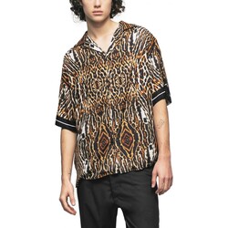 Abbigliamento Uomo T-shirt & Polo GaËlle Paris Camicia In Viscosa Mezza Manica Nero