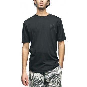 Abbigliamento Uomo T-shirt & Polo GaËlle Paris T-Shirt In Jersey Modal Con Stampa In Vinile Nero