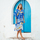 Abbigliamento Donna Perei Isla Bonita By Sigris Poncho Blu