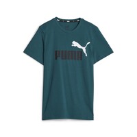 Abbigliamento Bambino T-shirt maniche corte Puma ESS+ 2 COL LOGO TEE B Verde / Scuro