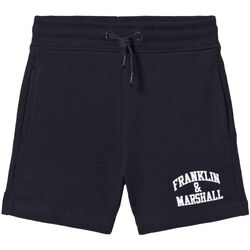 Abbigliamento Uomo Shorts / Bermuda Franklin & Marshall JM4007-2000P01 ARCH LETTER-219 NAVY Blu