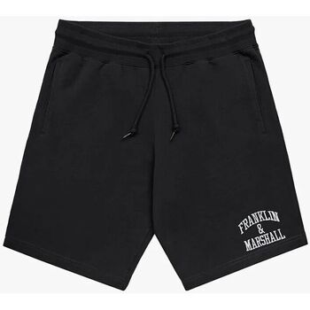 Abbigliamento Uomo Shorts / Bermuda Franklin & Marshall JM4007-2000P01 ARCH LETTER-980 Nero