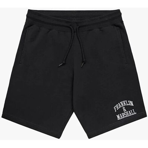 Abbigliamento Uomo Shorts / Bermuda Franklin & Marshall JM4007-2000P01 ARCH LETTER-980 BLACK Nero