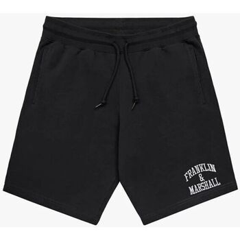 Abbigliamento Uomo Shorts / Bermuda Franklin & Marshall JM4007-2000P01 ARCH LETTER-980 Nero