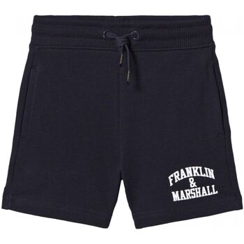 Abbigliamento Uomo Shorts / Bermuda Franklin & Marshall JM4007-2000P01 ARCH LETTER-219 Blu