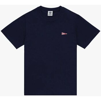 Abbigliamento T-shirt & Polo Franklin & Marshall JM3110.1009P01 PATCH PENNANT-219 Blu