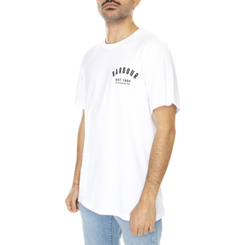 Abbigliamento Uomo T-shirt & Polo Barbour Preppy Tee White Bianco