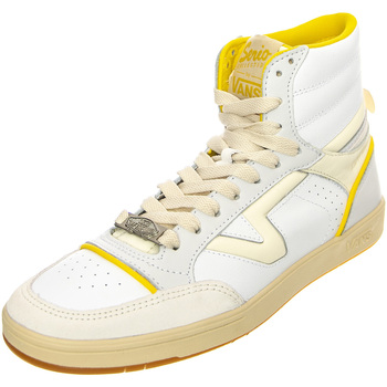 Scarpe Uomo Sneakers Vans UA Lowland Hi CC JMP Serio Collection Yellow / White Bianco