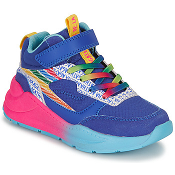 Scarpe Bambina Sneakers alte Agatha Ruiz de la Prada RAINBOW Blu / Rosa