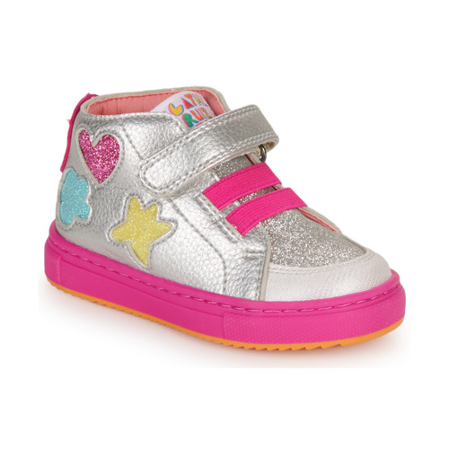 Scarpe Bambina Sneakers alte Agatha Ruiz de la Prada LUCKY Argento / Rosa
