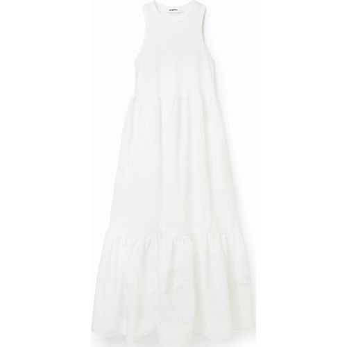 Abbigliamento Donna Abiti lunghi Desigual 23SWVW84 Bianco