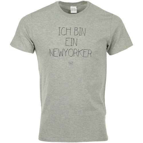 Abbigliamento Uomo T-shirt maniche corte Civissum Ich Bin Ein Newyorker Tee Grigio