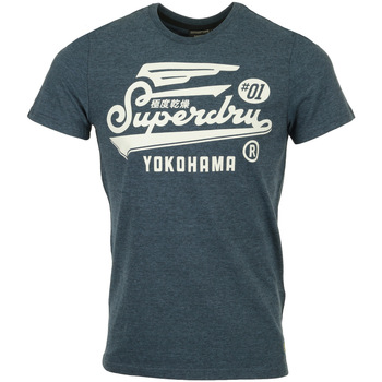 Abbigliamento Uomo T-shirt maniche corte Superdry Military Graphic Tee 185 Blu