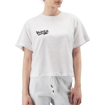 Abbigliamento Donna T-shirt & Polo Disclaimer T-Shirt Donna In Jersey Bianco