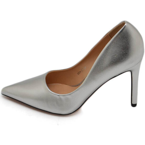 Scarpe Donna Décolleté Malu Shoes Decollete' scarpe donna eleganti a punta argento opaco in ecope Multicolore