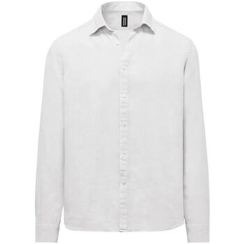Abbigliamento Uomo Camicie maniche lunghe Bomboogie SM6402 T LI2-00 OPTIC WHITE Bianco