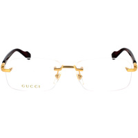 Orologi & Gioielli Occhiali da sole Gucci Occhiali da Vista  GG1221O 003 Oro