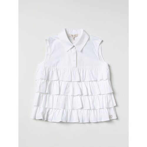 Abbigliamento Bambina Top / T-shirt senza maniche Twin Set TOP 231GJ2042 Bianco