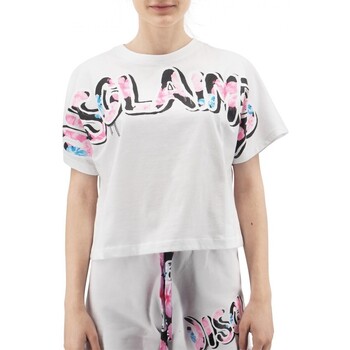 Abbigliamento Donna T-shirt & Polo Disclaimer T-Shirt Con Stampa Floreale Bianco