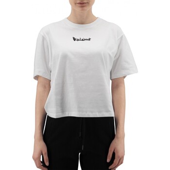 Abbigliamento Donna T-shirt & Polo Disclaimer T-Shirt In Jersey Con Grafica Sul Retro Bianco