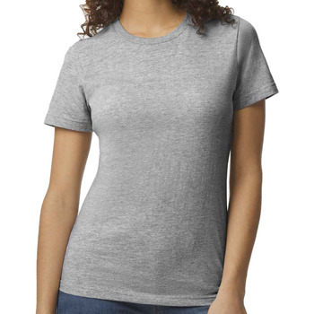 Abbigliamento Donna T-shirts a maniche lunghe Gildan GD92 Grigio