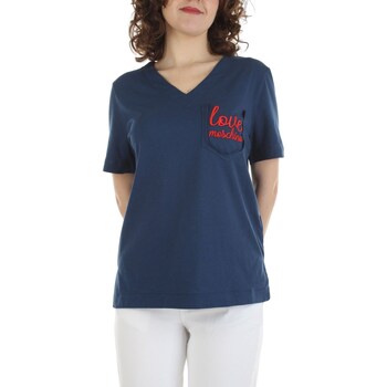 Abbigliamento Donna T-shirt maniche corte Love Moschino W4H9101M3876 Blu