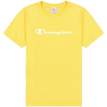 Abbigliamento Donna T-shirt maniche corte Champion T-Shirt Donna Stampa Logo Giallo