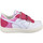 Scarpe Unisex bambino Sneakers Diadora Magic Basket Low Cuir Simili Enfant Pink Rosa