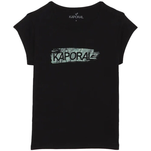 Abbigliamento Bambina T-shirt maniche corte Kaporal FLINTE23G11 Nero