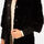 Abbigliamento Donna Giacche Bata Cappotto in pelliccia da donna a collo Nero