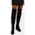 Scarpe Donna Stivaletti Bata Stivali cuissardes da donna con tacco Nero