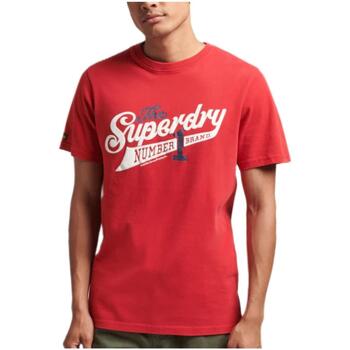 Abbigliamento Uomo T-shirt maniche corte Superdry  Rosso