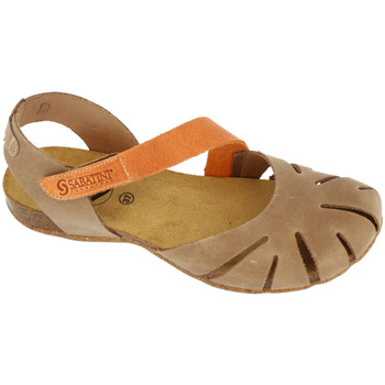 Scarpe Donna Sneakers Sabatini Sandalo  4603 Crazy Beige/Arancio Multicolore