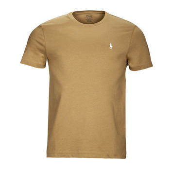 Abbigliamento Uomo T-shirt maniche corte Polo Ralph Lauren T-SHIRT AJUSTE EN COTON Beige