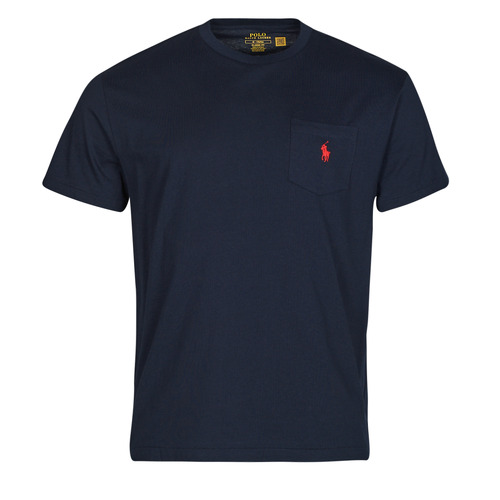 Abbigliamento Uomo T-shirt maniche corte Polo Ralph Lauren T-SHIRT AJUSTE EN COTON Marine