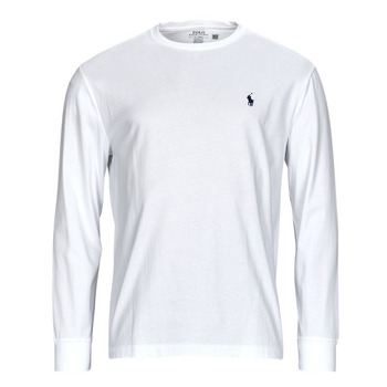 Abbigliamento Uomo T-shirts a maniche lunghe Polo Ralph Lauren TSHIRT MANCHES LONGUES EN COTON Bianco