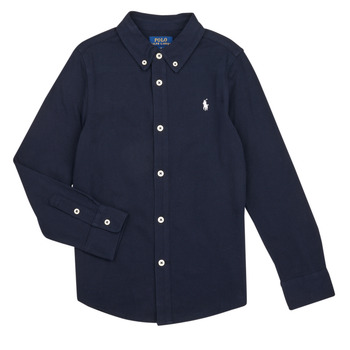 Abbigliamento Bambino Camicie maniche lunghe Polo Ralph Lauren LS FB CS M5-SHIRTS-SPORT SHIRT Marine