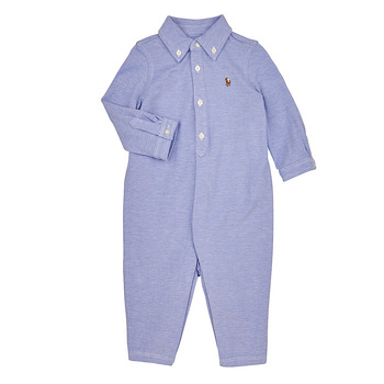 Abbigliamento Bambino Pigiami / camicie da notte Polo Ralph Lauren SOLID CVRALL-ONE PIECE-COVERALL Blu / Cielo