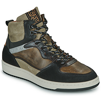 Scarpe Uomo Sneakers alte Pantofola d'Oro BAVENO UOMO HIGH Nero / Kaki