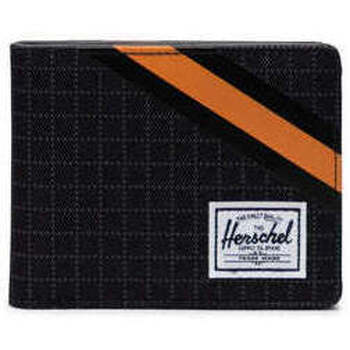 Borse Portafogli Herschel Roy RFID Black Grid/Gargoyle/Sun Orange Nero