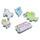 Accessori Accessori scarpe Crocs JIBBITZ FEELING MAGICAL 5 PACK Multicolore