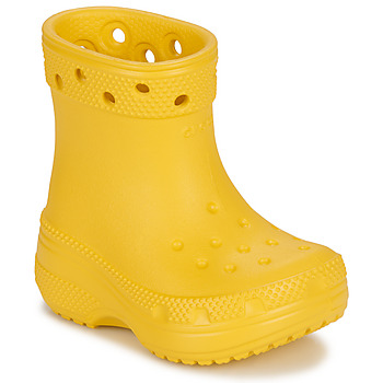 Scarpe Unisex bambino Stivali da pioggia Crocs Classic Boot T Giallo