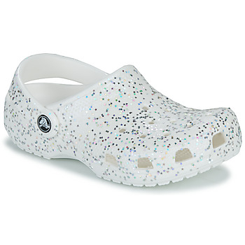 Scarpe Bambina Zoccoli Crocs Classic Starry Glitter Clog K Bianco