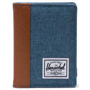 Borse Portafogli Herschel Gordon RFID Copen Blue Crosshatch Blu