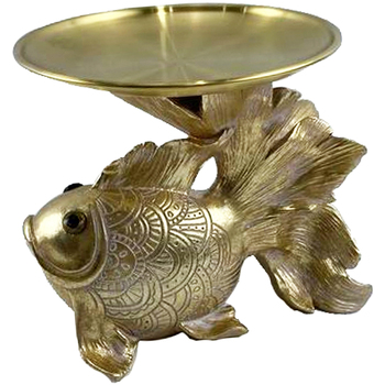 Casa Statuette e figurine Signes Grimalt Ornamento Di Pesce Vassoio Oro