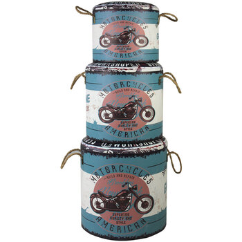 Casa Bauli / scatole di immagazzinaggio Signes Grimalt Bares Vintage 3U Motorcycle Blu