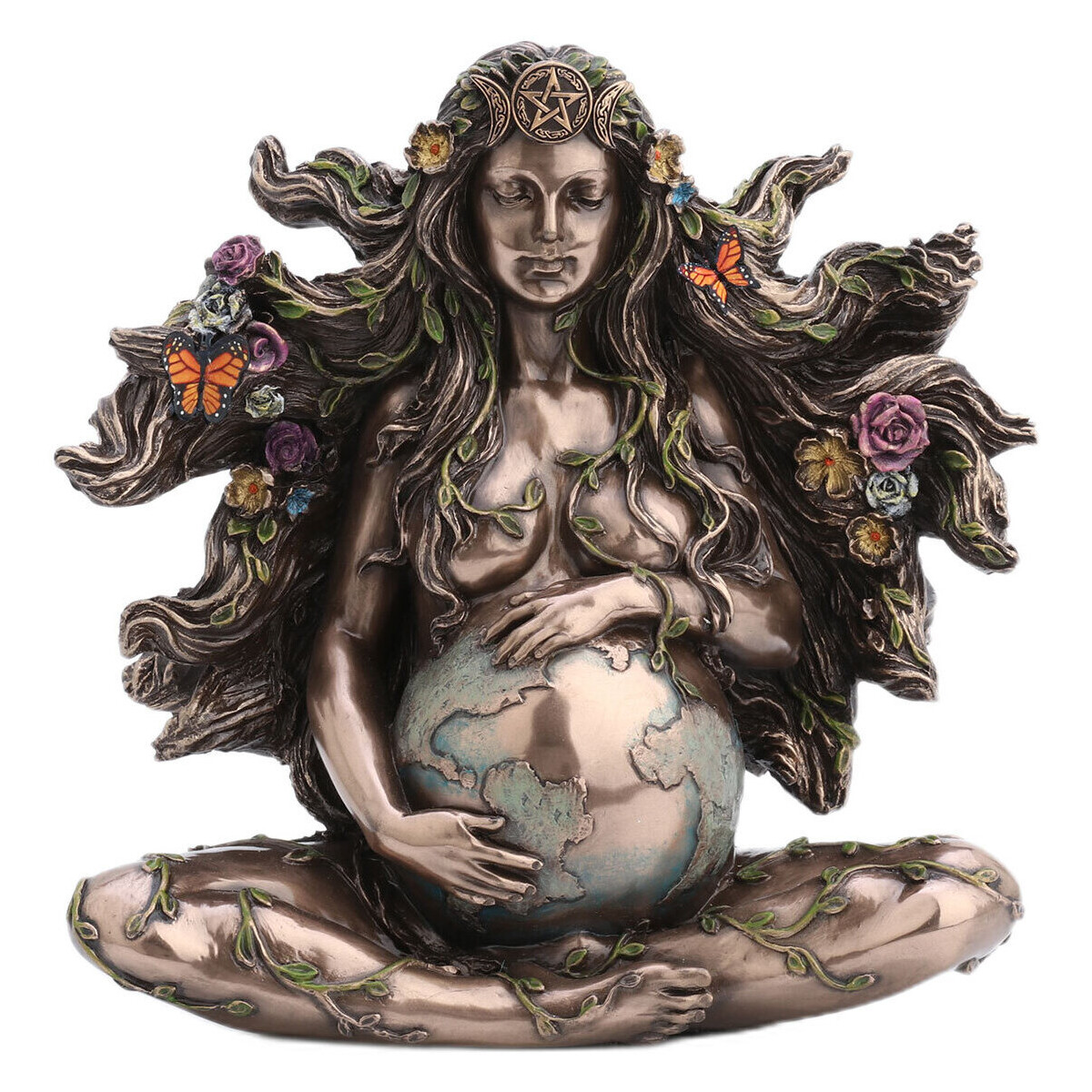 Casa Statuette e figurine Signes Grimalt Figura Dea Gaia-Madre Argento