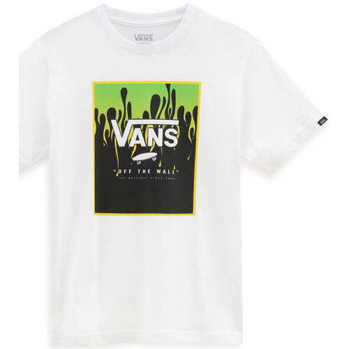 Abbigliamento Bambino T-shirt maniche corte Vans T-Shirt  BY Print Box Boys White/slime Bianco